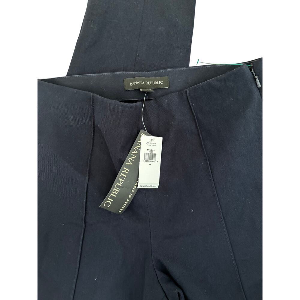NWT Banana Republic Sloan Skinny Ankle Pants Navy Blue Size 0 Career Work Office - Picture 3 of 7